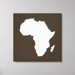 Lienzo Cola Audacious Africa<br><div class="desc">El esquema del mapa de África en blanco con colores contrastantes en la paleta "Safari" de Emporio Moffa,  inspirada en la audaz aventura y salvaje del continente.</div>