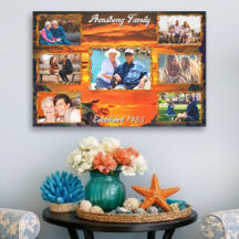 Colage de Fotos Familiares Personalizadas Puesta d