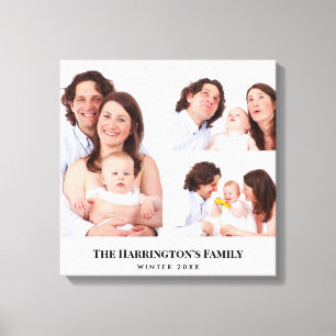 Lienzo Colaje de Fotos Familiares Personalizadas en 3 Sec