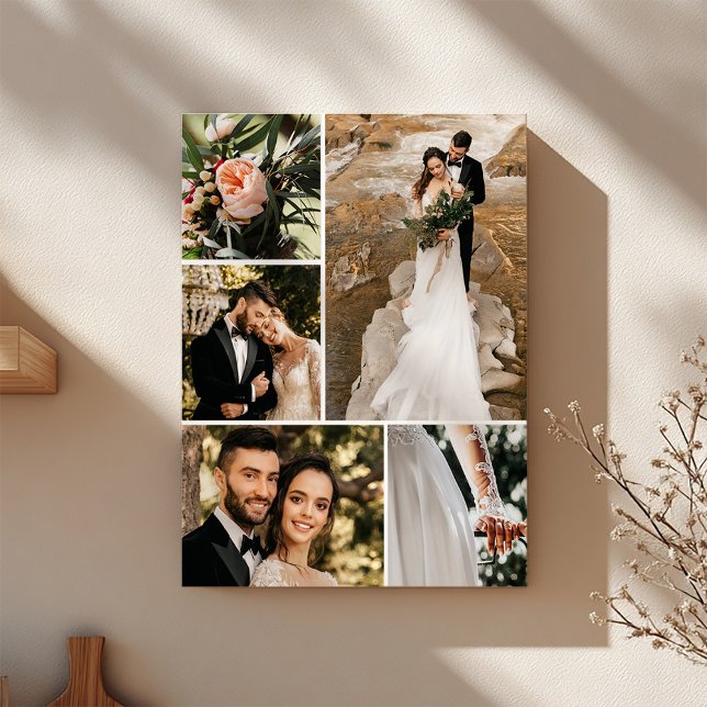 Lienzo Colaje de fotos personalizadas de boda y familia (Subido por el creador)