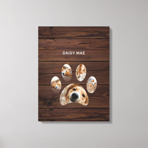 Lienzo Colaje de Fotos Personalizadas de Mascotas con Hue