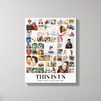 Colaje de Fotos Personalizado 50 Fotos Cuadrícula
