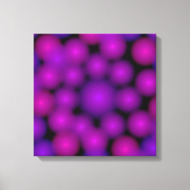 Lienzo Colas moradas a lo lejos