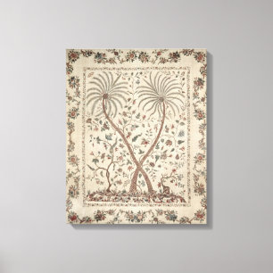 Lienzo Colcha con adornos de la palmera