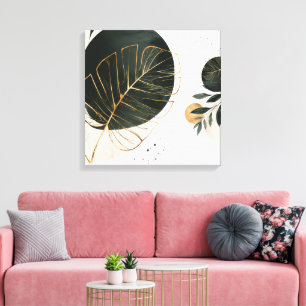 Lienzo Colección de Comedor Elegancia Botánica