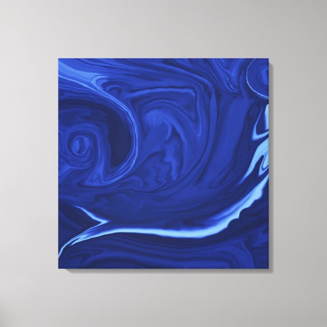 Lienzo Colección de fondo azul cobalto (Anverso)