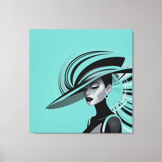 LIENZO COLECCIÓN DE MODA POSH #1 (VERDE AZULADO) (Anverso)