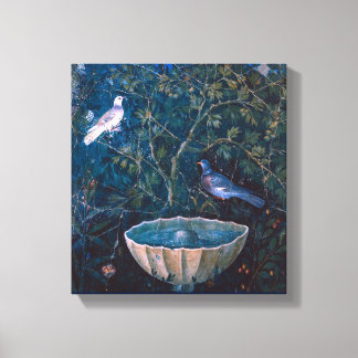 LIENZO COLECCIÓN DE POMPEII / DOVES EN EL JARDÍN