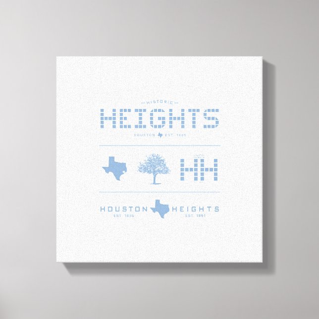 Lienzo Colección Heights Design, Blue Tile, Houston TX (Anverso)