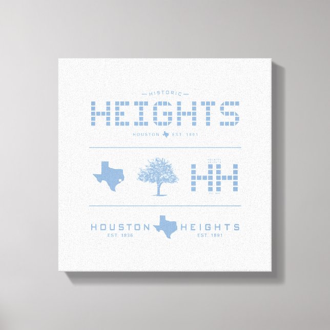Lienzo Colección Heights Design, Blue Tile, Houston TX (Anverso)