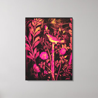Lienzo COLECCIÓN POMPEII NOCHE CON ROSAS rosados