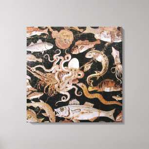 LIENZO COLECCIÓN POMPEYA / ESCENA DE VIDA MARINA