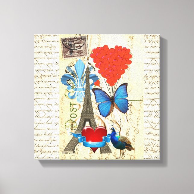 Lienzo Colección romántica de París (Anverso)