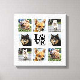 Lienzo Colegio de fotos de perros 8 imágenes de Instagram