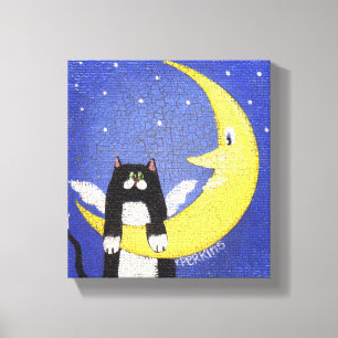 Lienzo Colgante en la luna