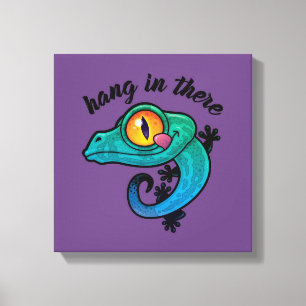 Lienzo Colgar Ahí El Colorido Gecko