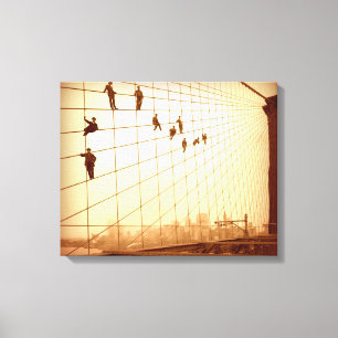 Lienzo Colgar en Brooklyn Bridge Cables Wall Art
