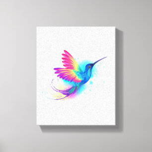 Lienzo Colibrí arcoiris exótica