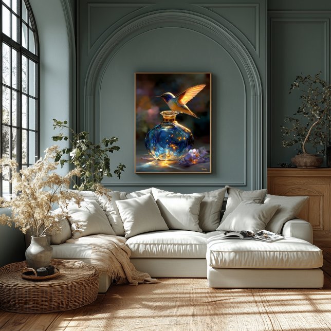 Lienzo Colibrí de la luz - Perfume azul encantado (Subido por el creador)