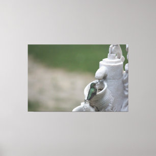 Lienzo Colibrí En La Fuente