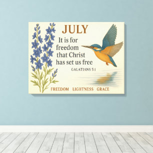 Lienzo Colibrí Inspirador de la Libertad de Julio