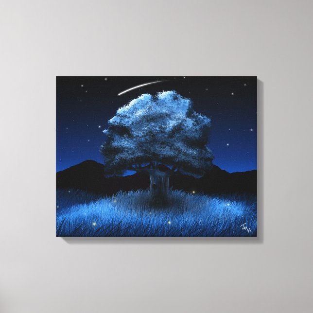 Lienzo Colina vieja de langostas (Anverso)