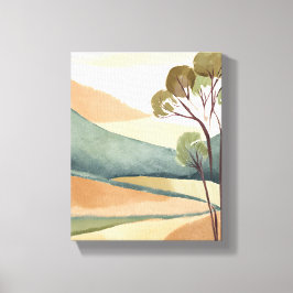 Lienzo Colinas de Beige | Pintura de Paisaje Natural