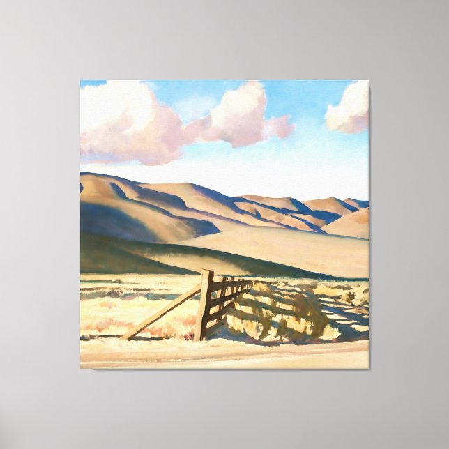 Lienzo “Colinas de Nevada” de Maynard Dixon (Anverso)