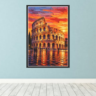 Lienzo Coliseo Después de la Lluvia