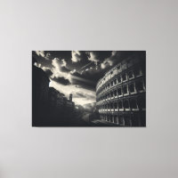 Coliseo en blanco negro - Elegancia romana eterna