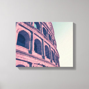Lienzo Coliseo en Roma. Monumental romano de tres niveles