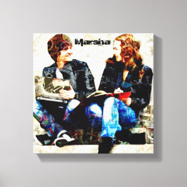 Lienzo Collage de adolescentes con temática de escuela pe