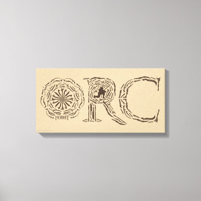 Lienzo Collage de armas orc (Anverso)