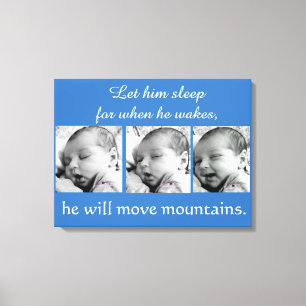 Lienzo Collage de Baby Boy, 3 fotos