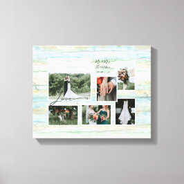 Lienzo Collage de bodas rusticas en la playa de Love Scri