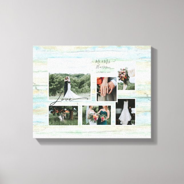 Lienzo Collage de bodas rusticas en la playa de Love Scri (Anverso)