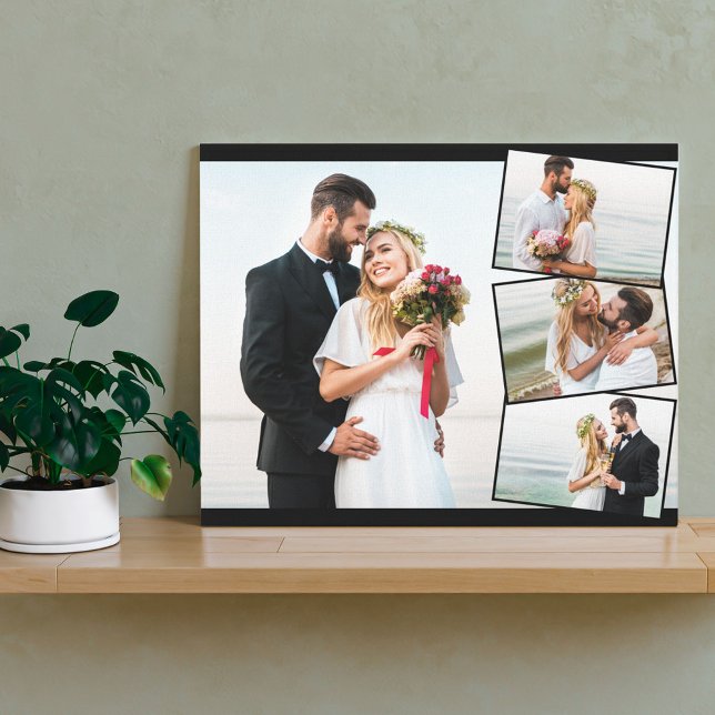 Lienzo Collage de fotos boda con montaje vertical ZigZag (Subido por el creador)