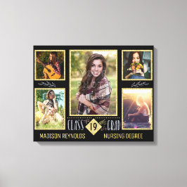 Lienzo Collage de fotos de Graduación de la Escuela Secun