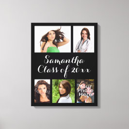 Lienzo Collage de fotos de graduación personalizado Lienz