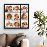 Lienzo Collage de fotos de Instagram con 9 fotos<br><div class="desc">¡Usa tus fotos sin marcos en esta! Añade tus fotos e instantáneas favoritas a esta tira para un divertido guardián de la memoria. Una forma artística de mostrar tus mejores fotos para compartir fotos.</div>