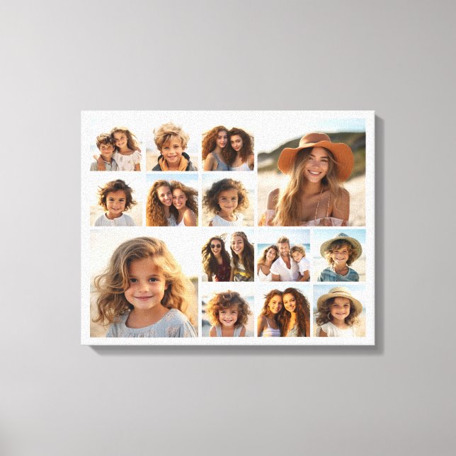 Lienzo Collage de fotos de Instagram - Hasta 14 fotos Bla (Anverso)