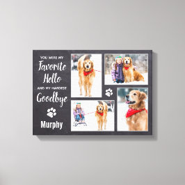 Lienzo Collage de fotos de Keepsake en memoria de Mascota