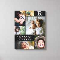 Collage de fotos de la familia moderna de bloques 