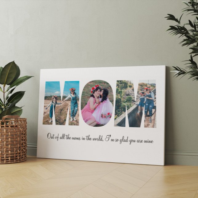 Lienzo Collage de fotos de mamá (Subido por el creador)