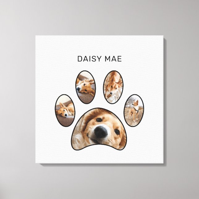 Lienzo Collage de fotos de Mascota de Personalizado de im (Anverso)