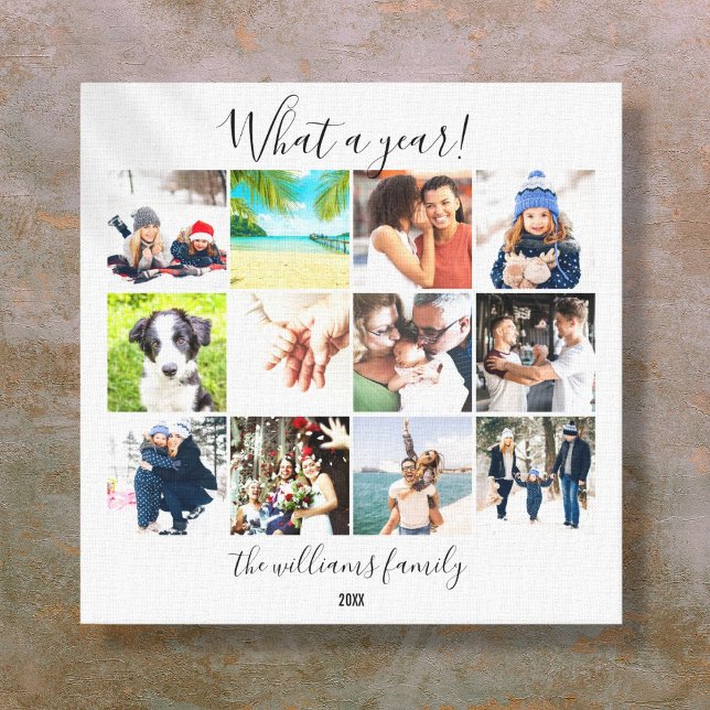 Lienzo Collage de fotos de Modern Family 12 Qué año (Modern Family 12 Photo Collage What A Year Canvas Print)