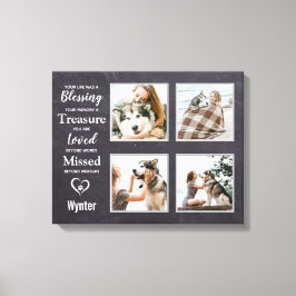 Lienzo Collage de fotos de Pérdida Mascota mascota Dog Me