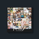 Lienzo Collage de fotos de retrato familiar personalizado<br><div class="desc">Convierte tus fotos favoritas en una impresionante pieza de arte para la pared. Este póster de collage de fotos personalizado es la forma perfecta de contar tu historia, capturando toda una vida de recuerdos en una hermosa exhibición. Con un 100% de personalización, puedes subir fácilmente tus propias fotos y personalizar...</div>