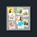Lienzo Collage de fotos disperso de Instagram<br><div class="desc">Personalizado foto personalizada foto envuelta lienzo impresión con un collage de tus fotos cuadradas de Instagram en marcos divertidos. Haga clic en Personalizar para mover fotos,  editar fuentes o agregar su propio texto. Esta plantilla funciona mejor con las fotos que ya se recortan en cuadrados antes de su carga.</div>