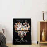 Lienzo Collage de fotos en forma de corazón La felicidad<br><div class="desc">Crea tu propio lienzo envuelto personalizado con 29 de tus fotos favoritas y tu(s) apellido(s). La plantilla de la foto se configura para crear un collage de fotos en forma de corazón, mostrando tus fotos en una mezcla de formatos de imagen, paisajes e imágenes cuadradas. Carga tus fotos trabajando en...</div>